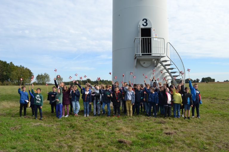 Au sommet de l’éolienne