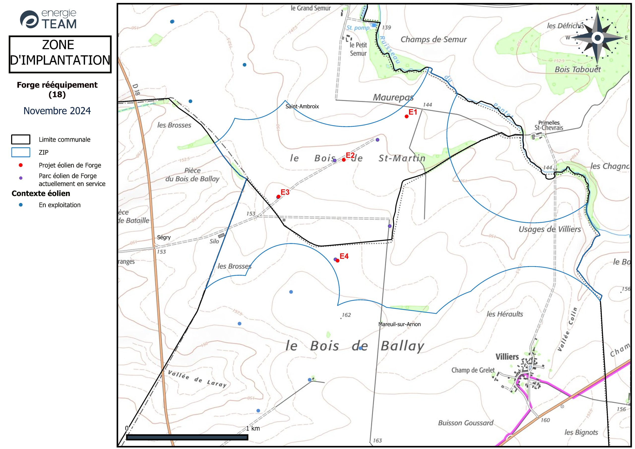 Le projet de rééquipement du parc éolien de Forge, propriété du groupe Allianz