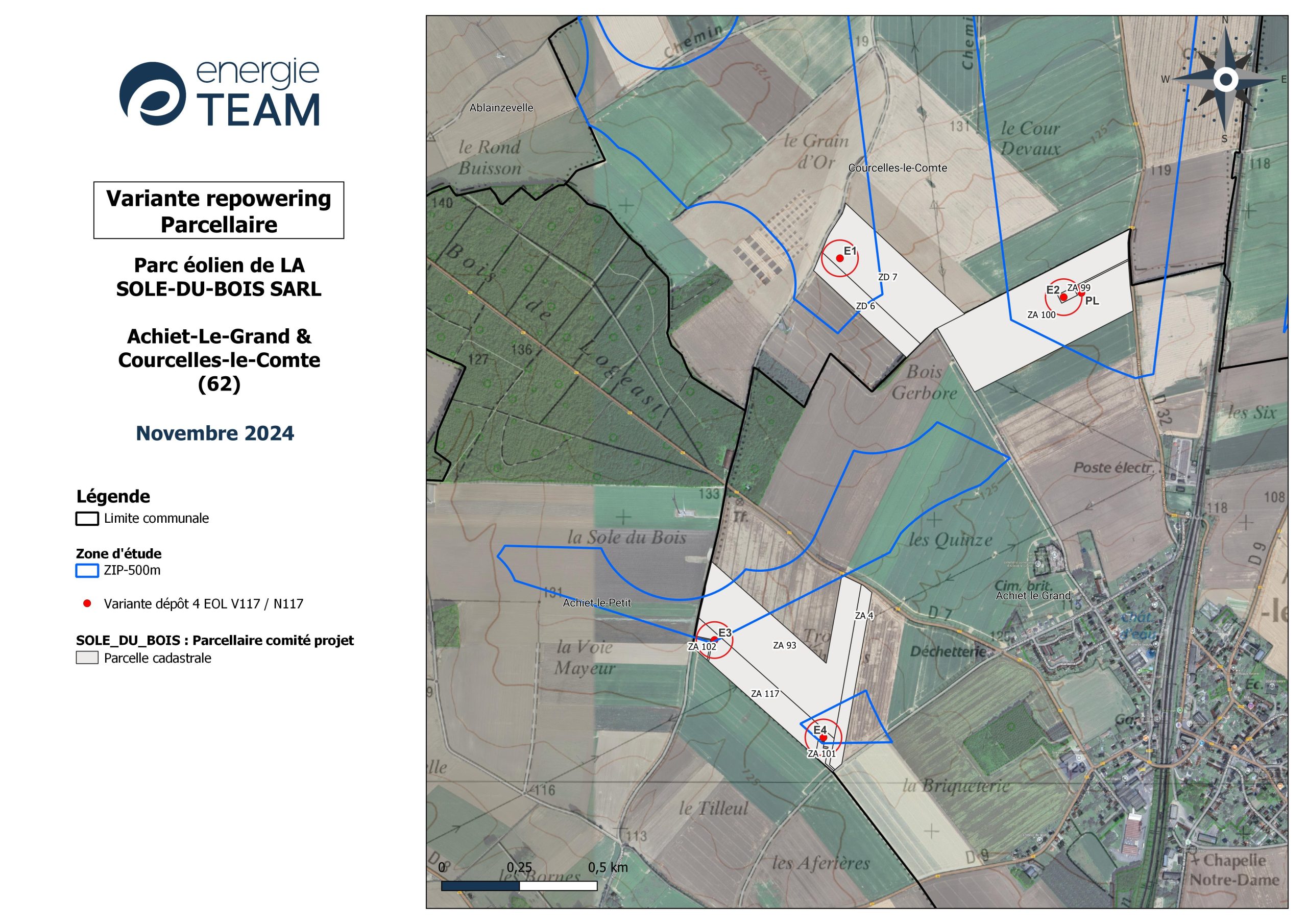 Le projet de rééquipement du parc éolien de la Sole-du-bois, propriété du groupe Allianz