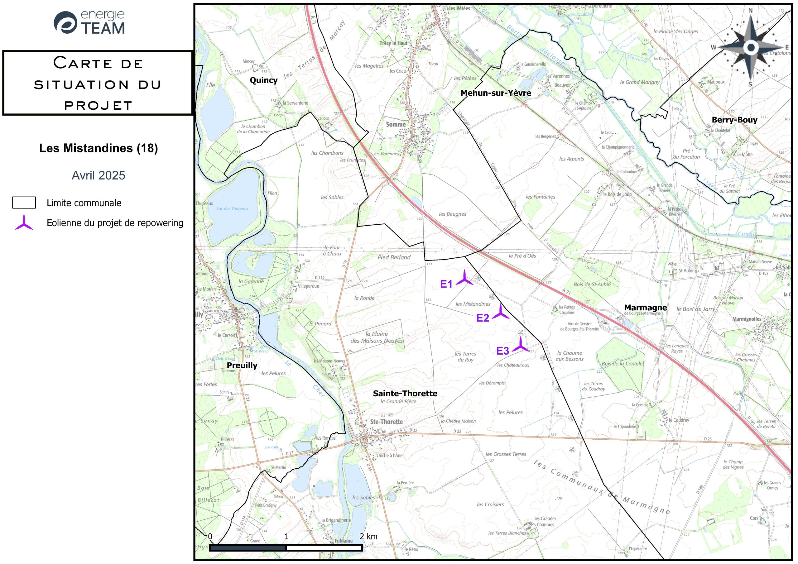 Le projet de rééquipement du parc éolien de Sainte-Thorette, propriété du groupe Allianz