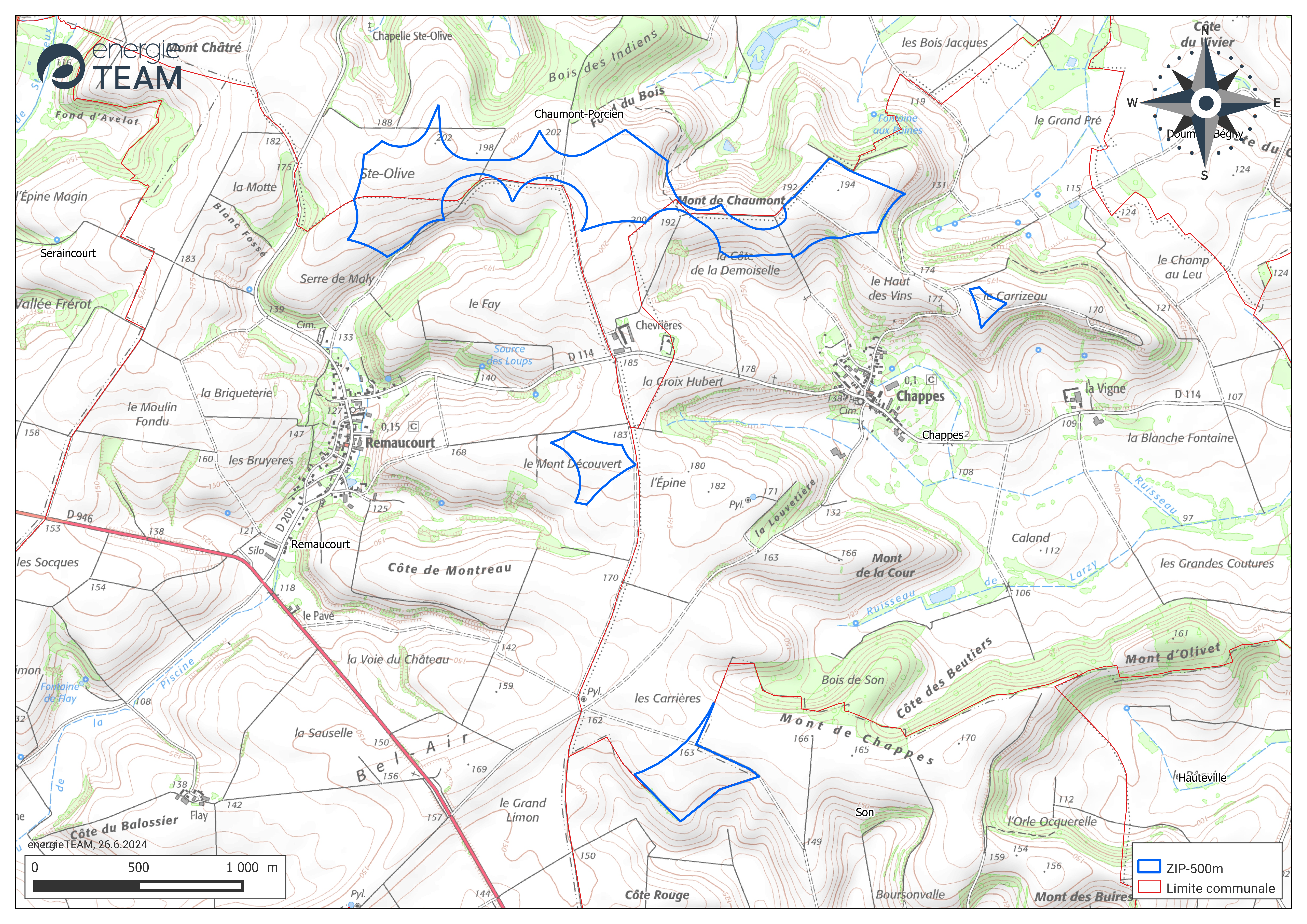 Un projet d’extension à Chappes, Chaumont-Porcien et Remaucourt
