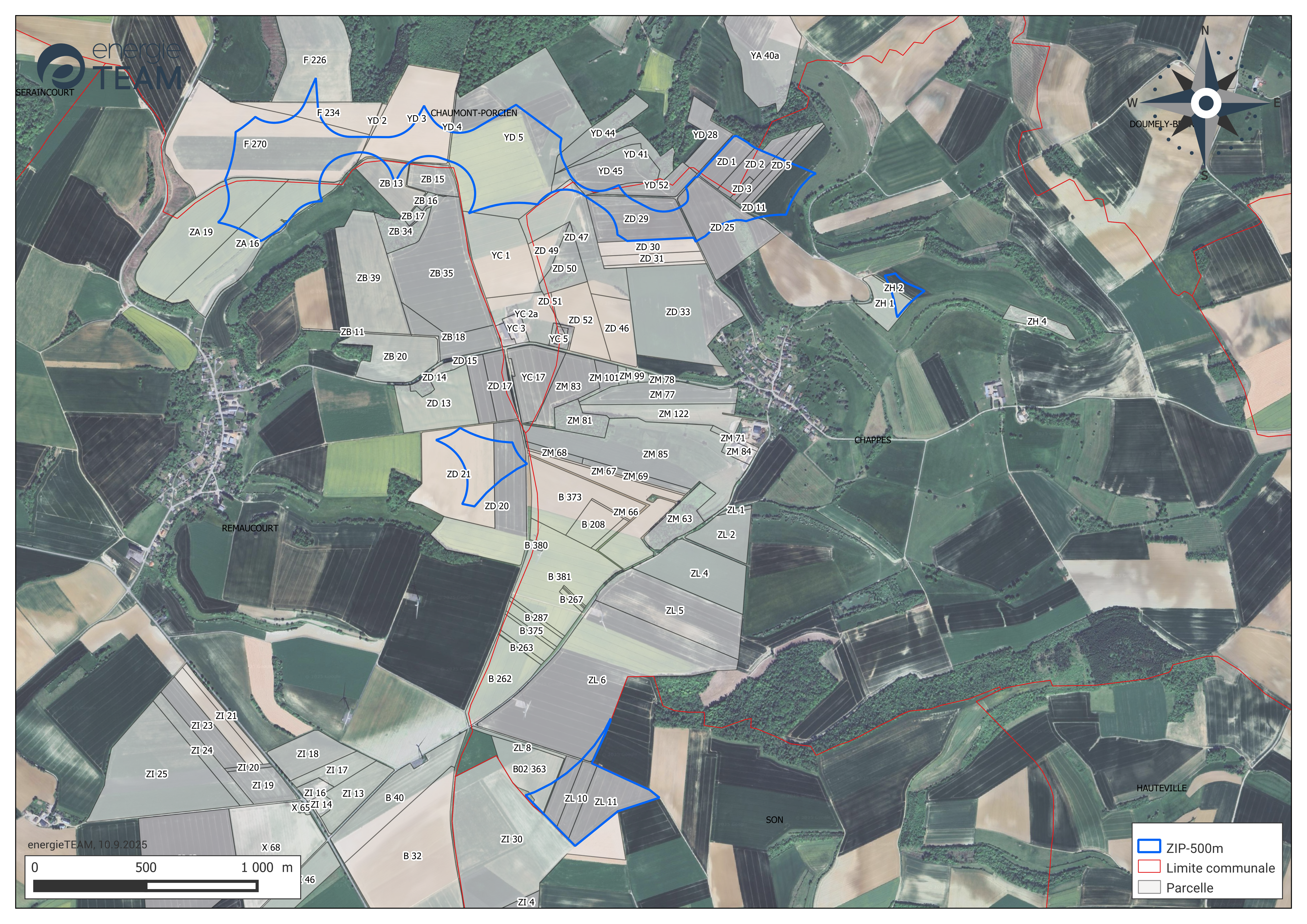 Un projet d’extension à Chappes, Chaumont-Porcien et Remaucourt