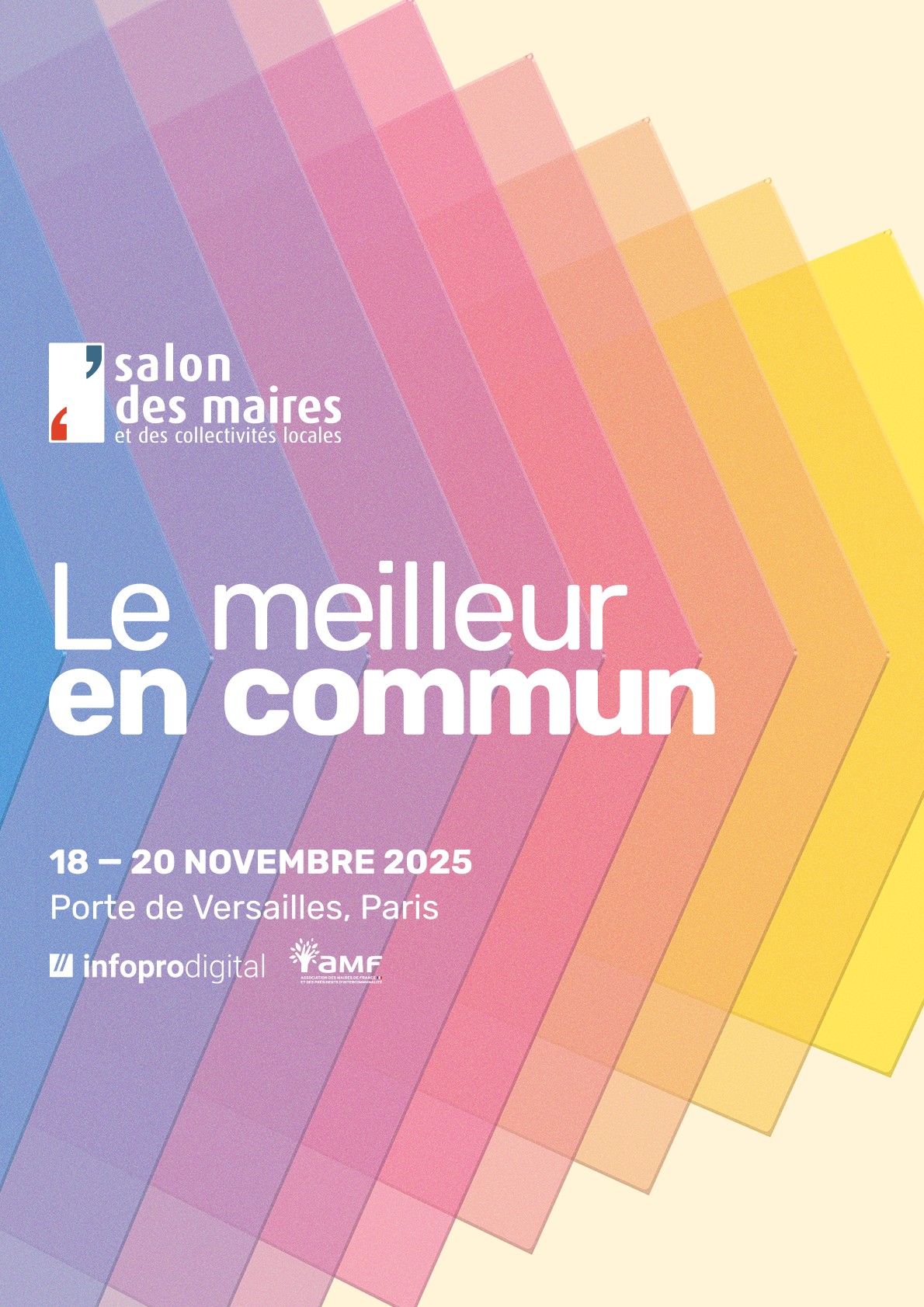 Affiche du salon des maires et des collectivites le meilleur en commun RVB SMCL25 Portrait