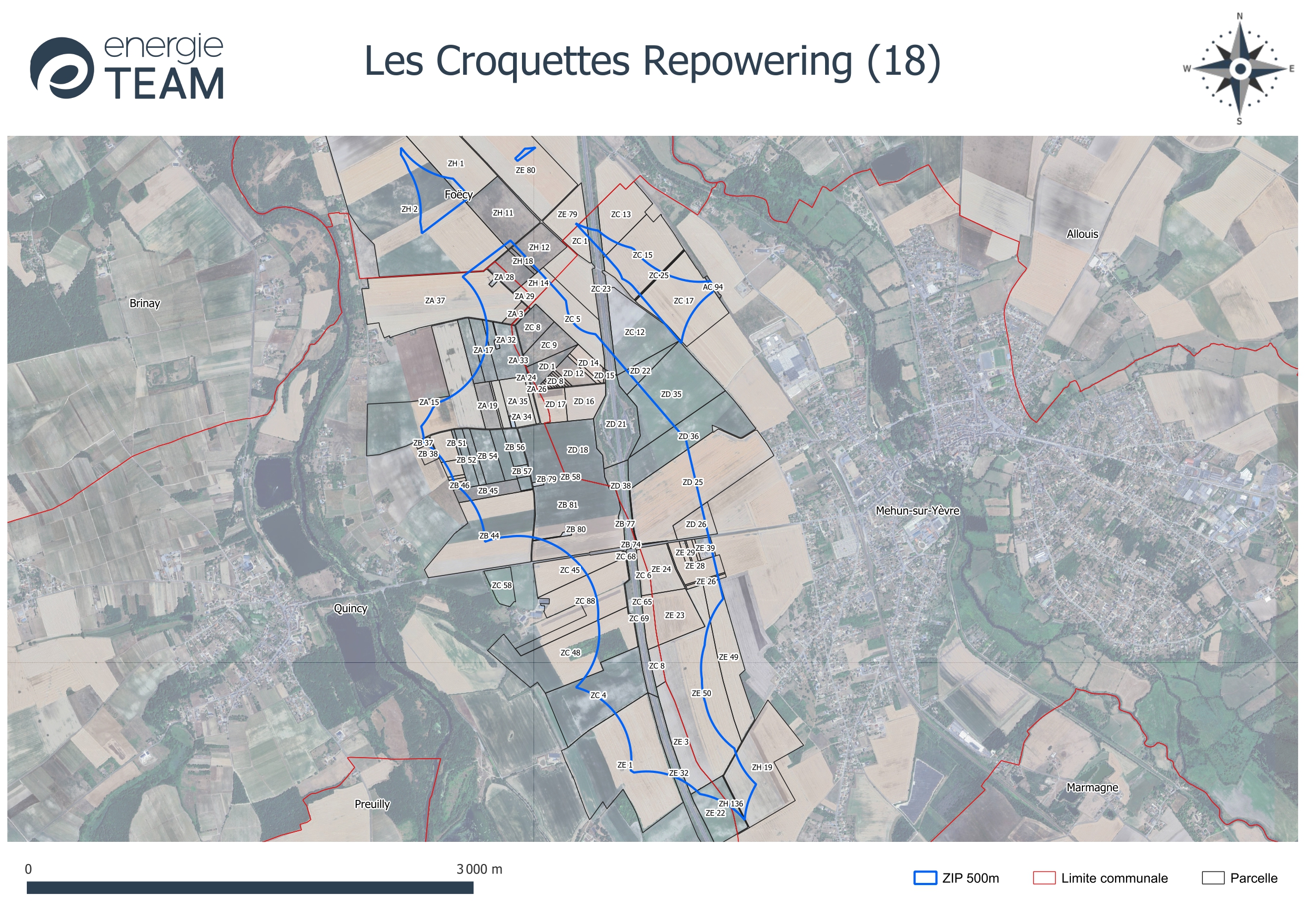 Le projet de rééquipement du parc éolien de Quincy, propriété du groupe Allianz