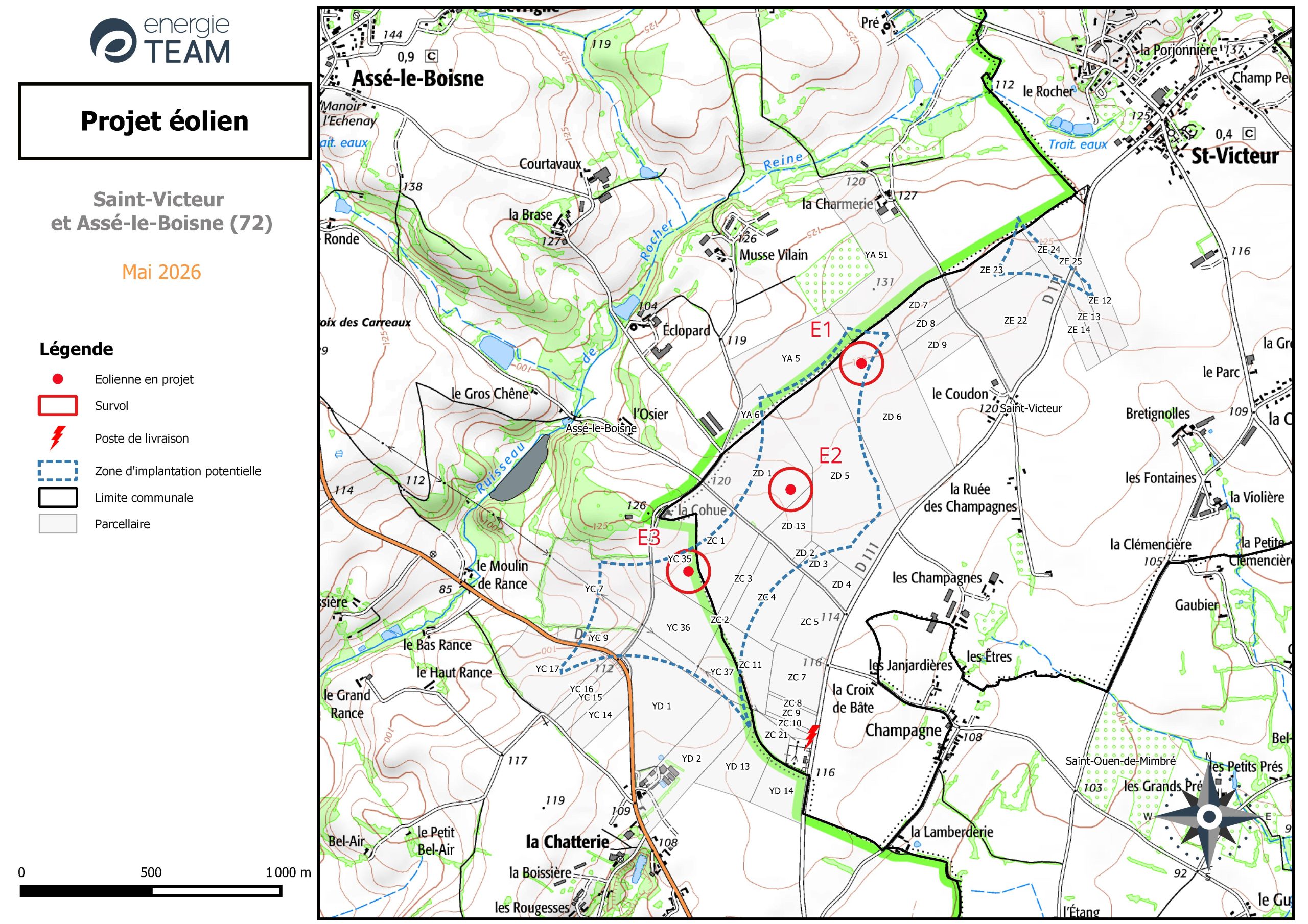 Un projet de parc éolien sur le territoire des communes de Saint-Victeur et d’Assé-le-Boisne
